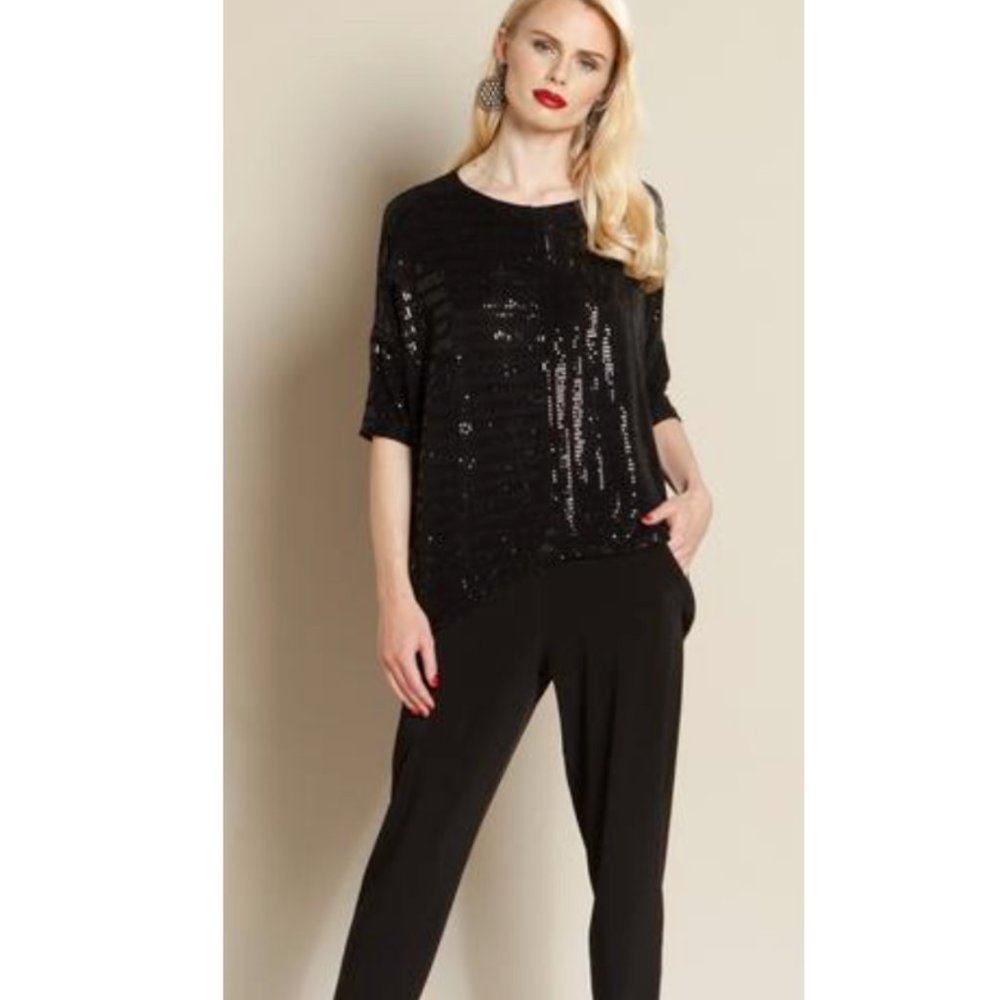 Clara Sunwoo Shimmer Sequin Box Top T91S